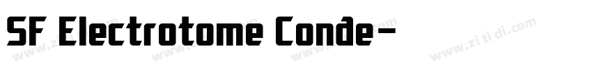 SF Electrotome Conde字体转换